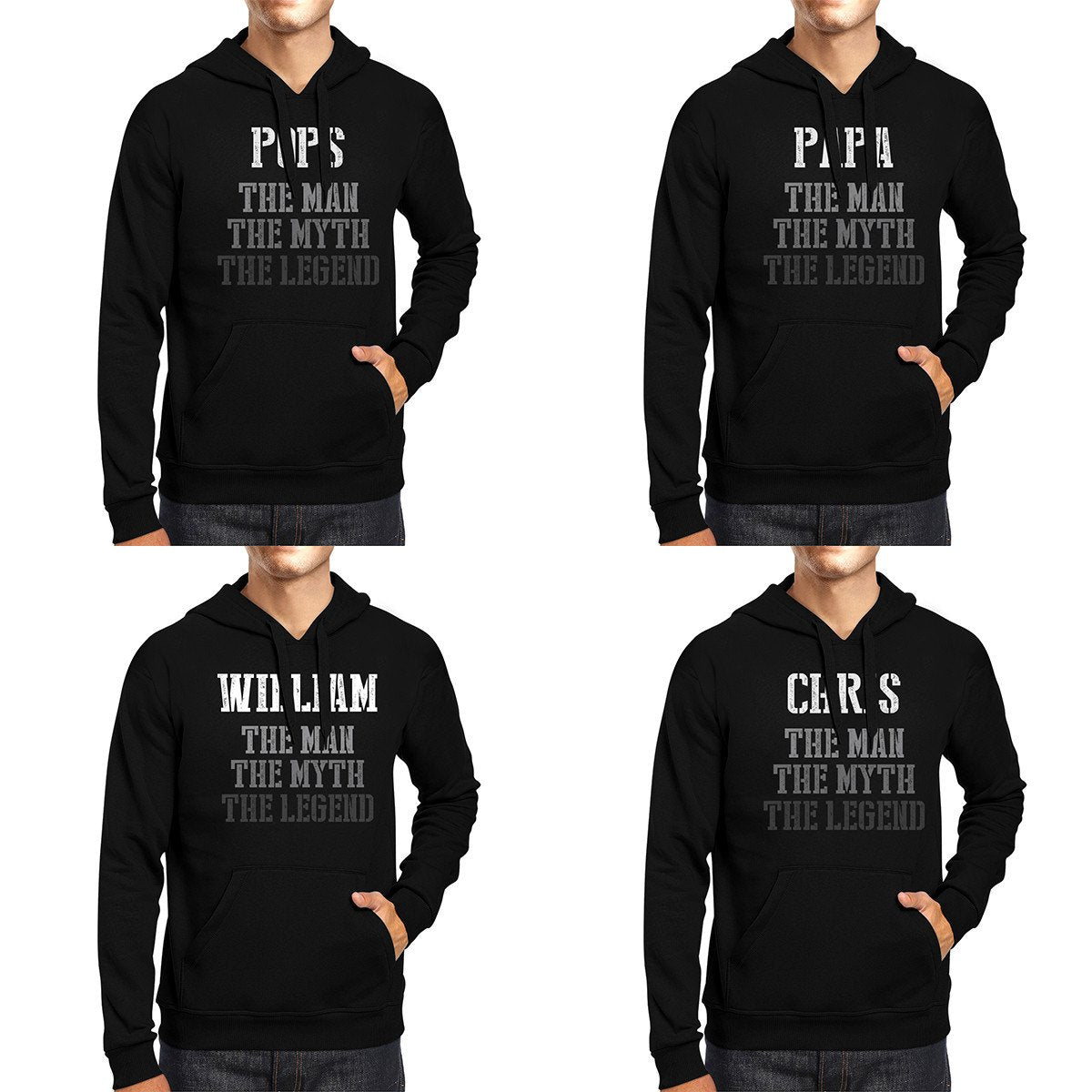 Custom Name The Man Myth Legend Hoodie For Grandpa