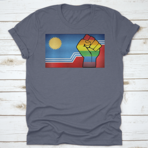 Shiny Lgbt Protest Fist On A Sioux Falls - Illustration, Abstract