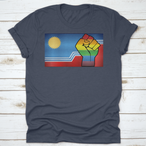 Shiny Lgbt Protest Fist On A Sioux Falls - Illustration, Abstract