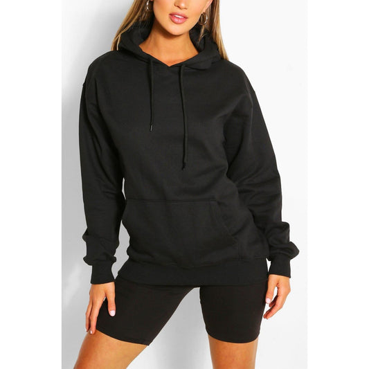 Black Oversized Boyfriend Hoodie