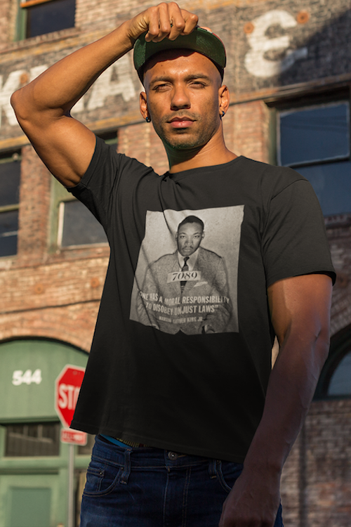 MLK Mugshot Quote T-Shirt