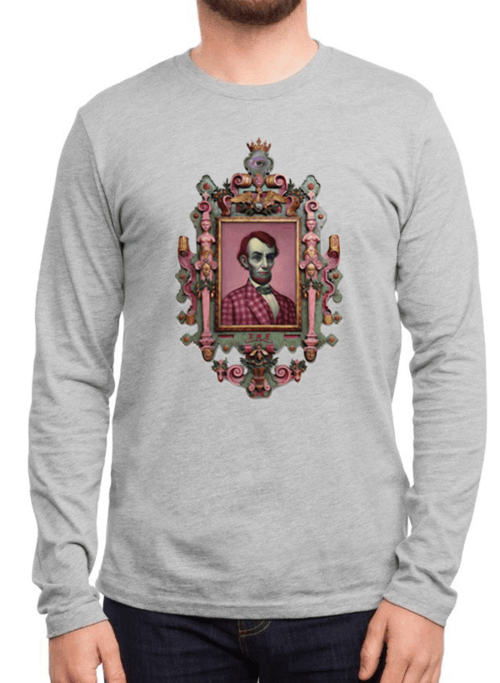 Abraham Lincoln Portrait Full Sleeves T-shirt