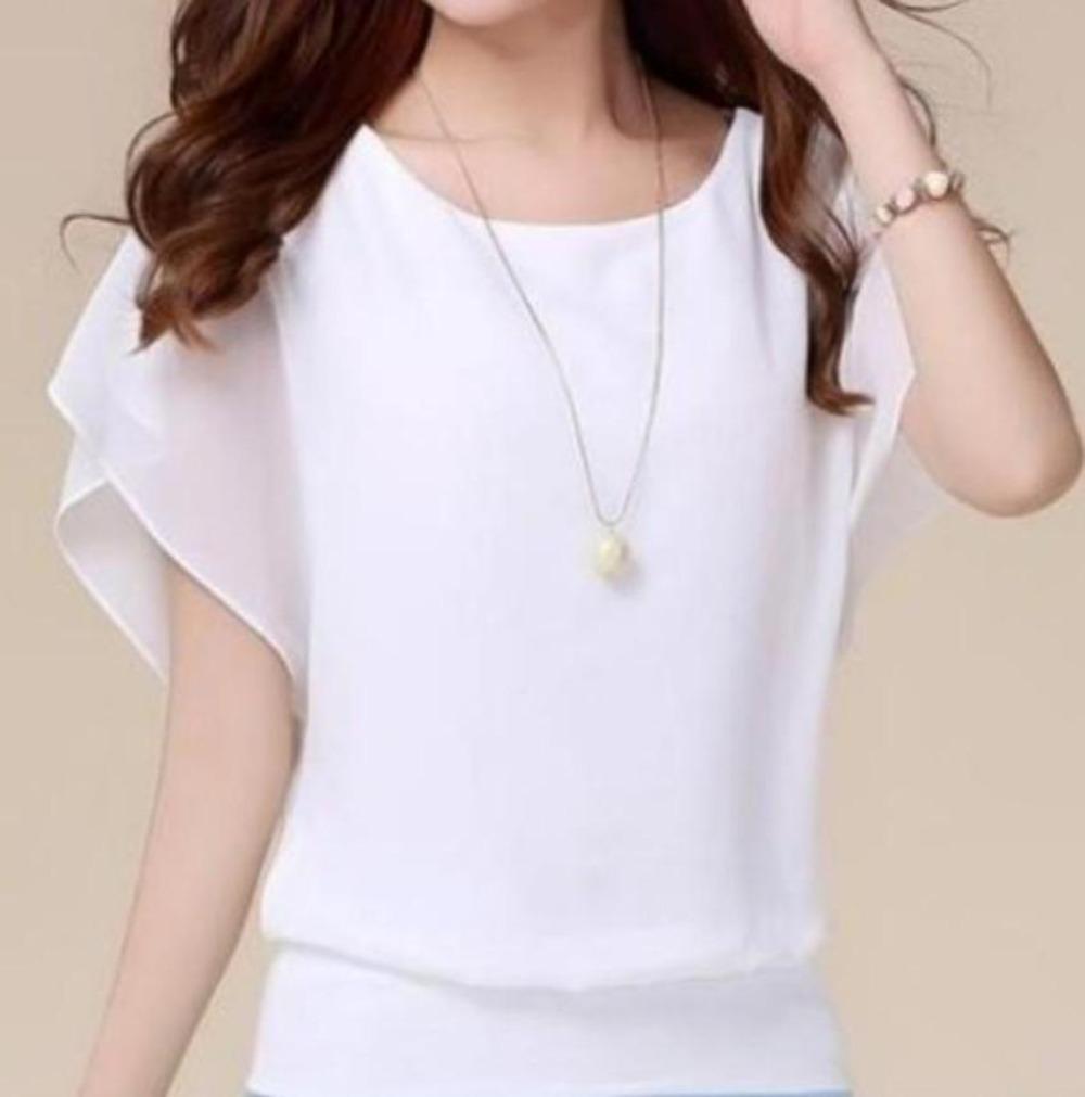 Womens Batwing Chiffon Blouse