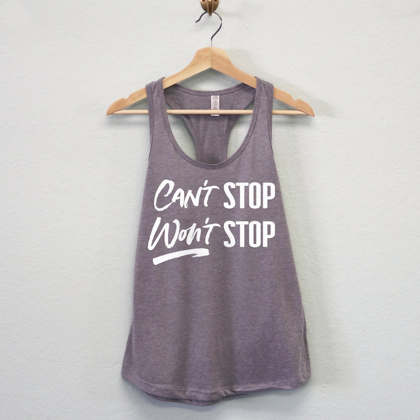 Can't Stop Won't Stop Workout Tank Top