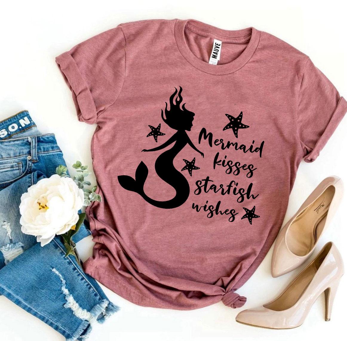 Mermaid Kisses Starfish Wishes T-shirt