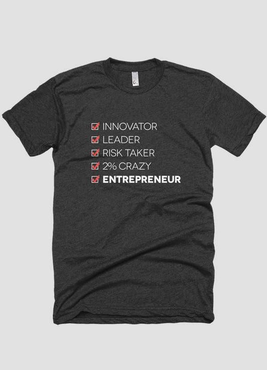 INGREDIENTS OF AN ENTREPRENEUR T-shirt