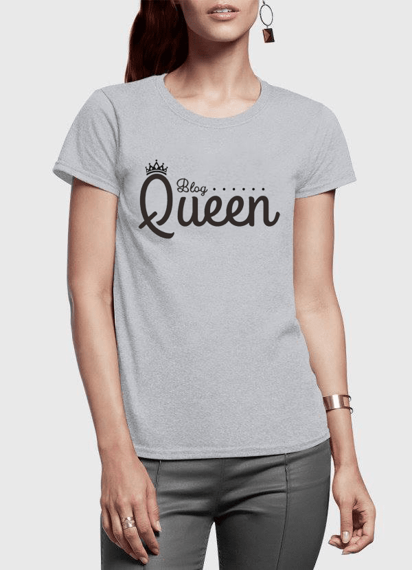 Queen Half Sleeves Women T-shirt